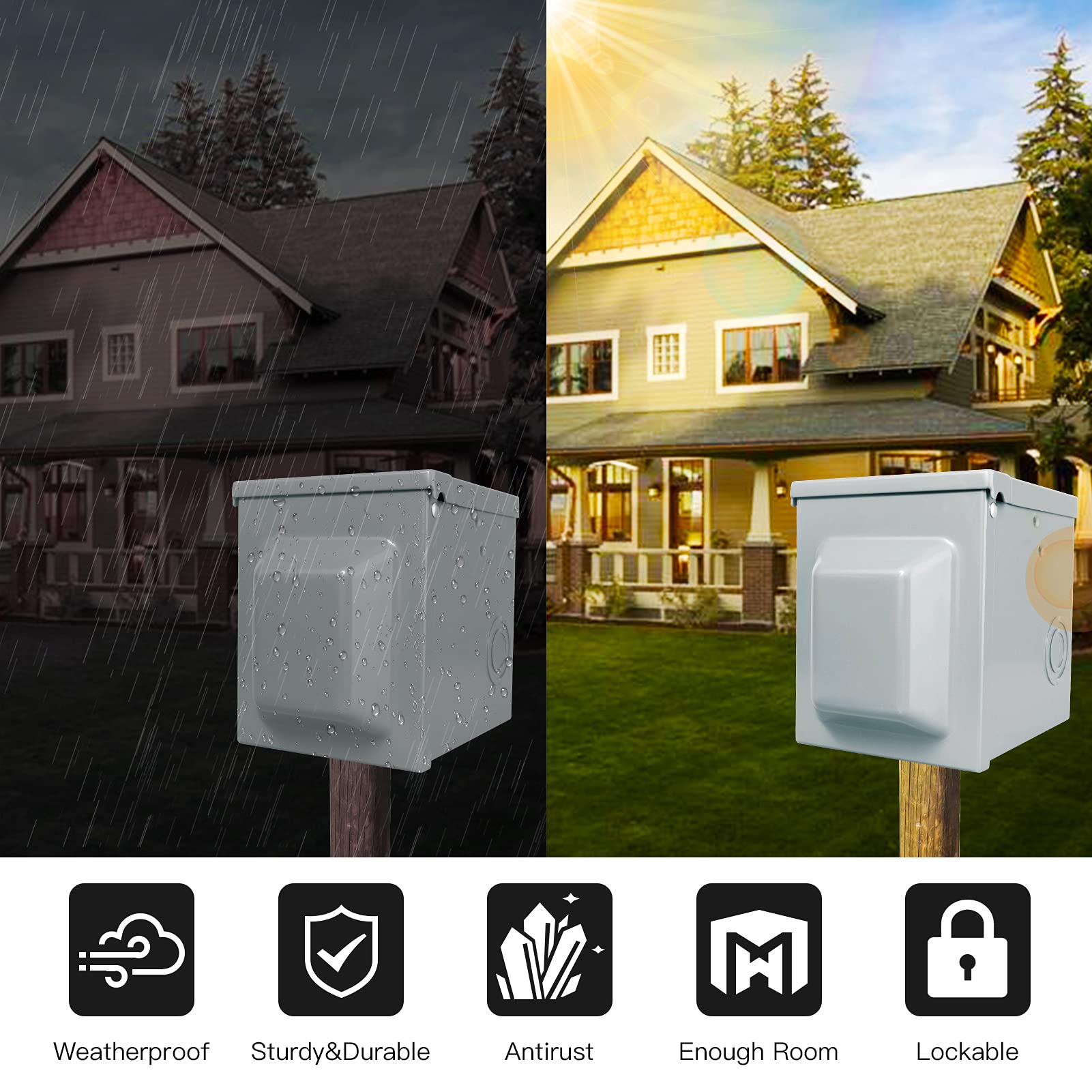 EXCELFU weatherproof iron enclosure 3R with rugged protection