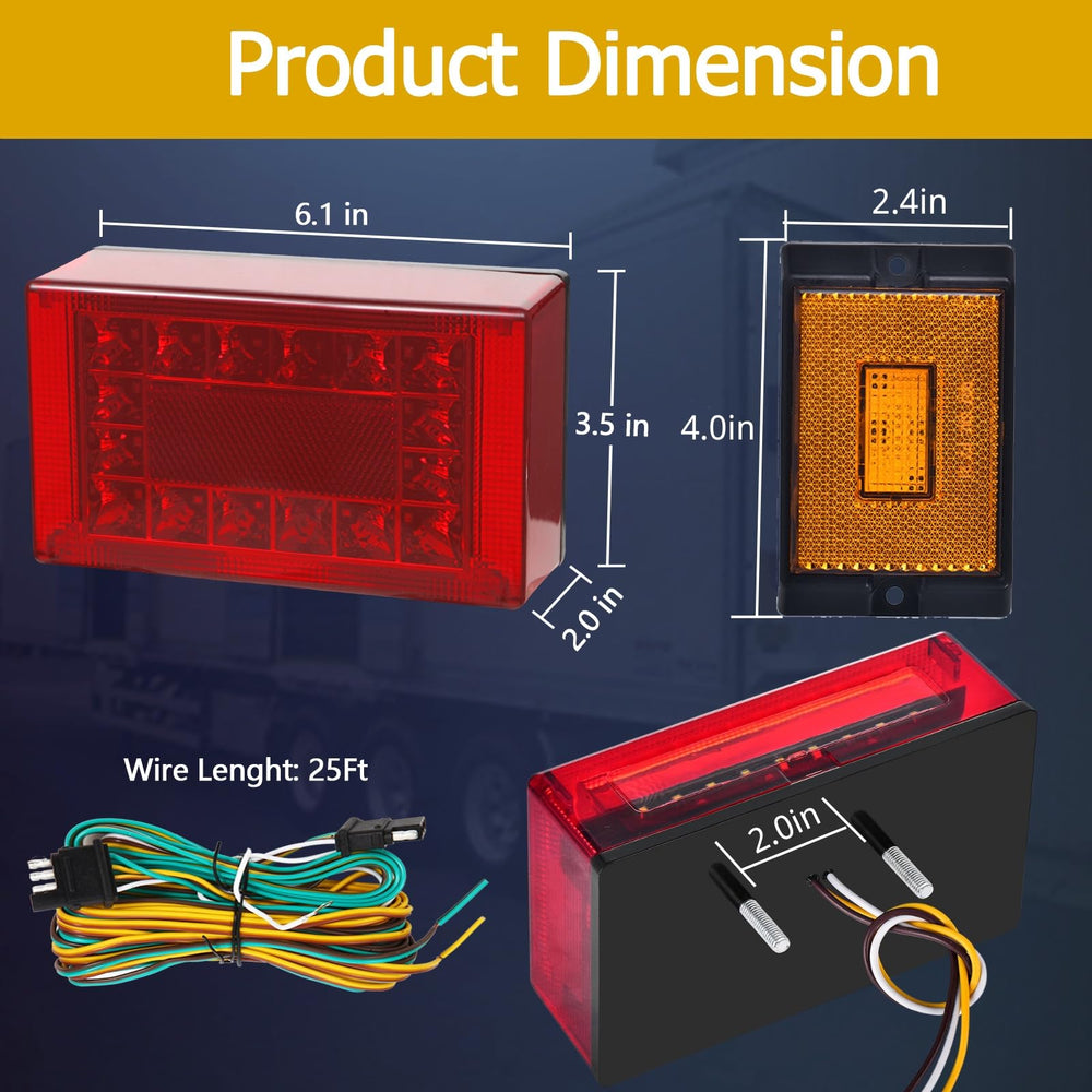 EXERAUO amber marker lights add extra daytime signaling and visibility