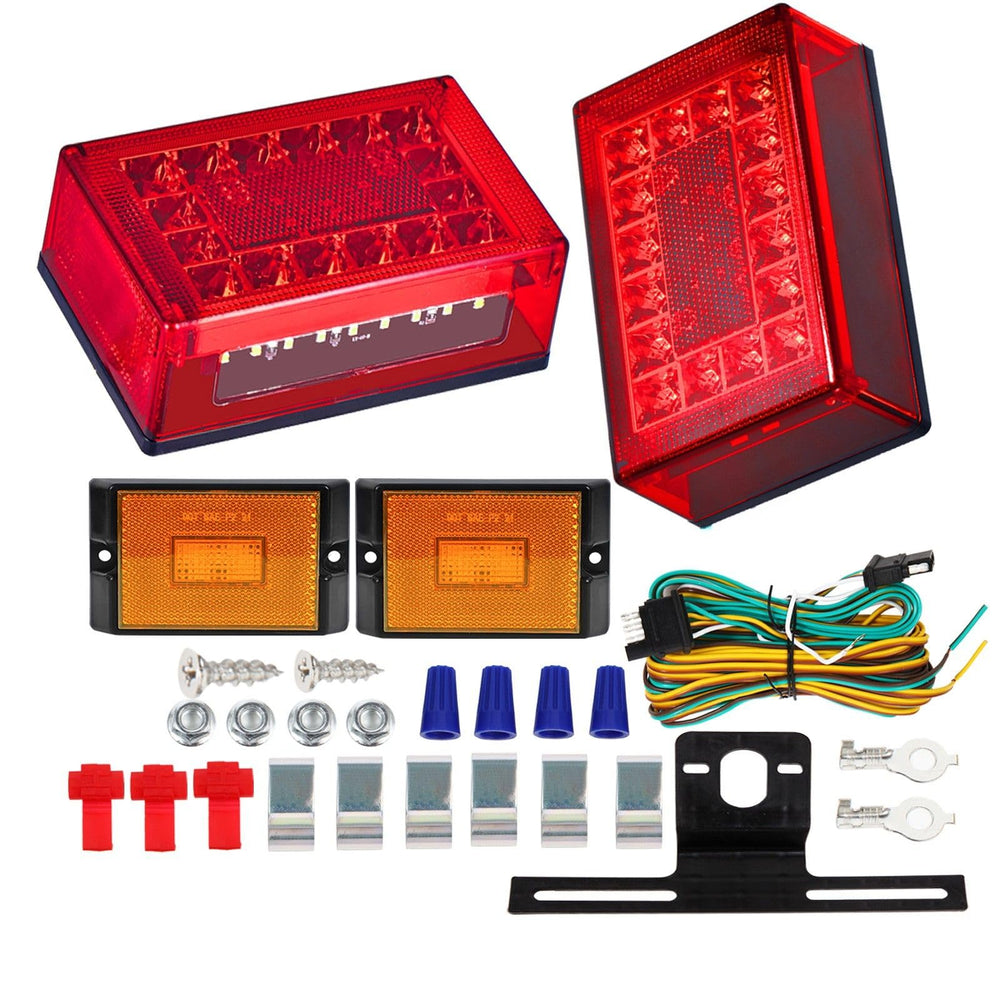 EXERAUO 6-inch boat trailer lights front view with high visibility on water signaling