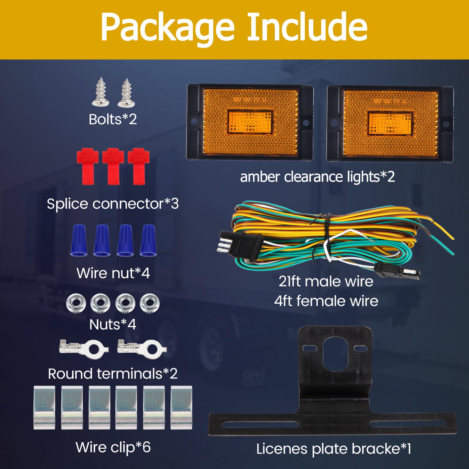 EXERAUO 25-foot wiring harness ready for simplified installation on various trailers