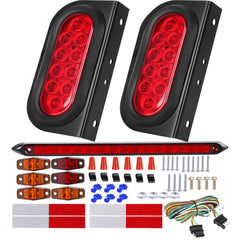 EXERAUO 6-inch oval trailer light with bright stop and turn signals for trailers