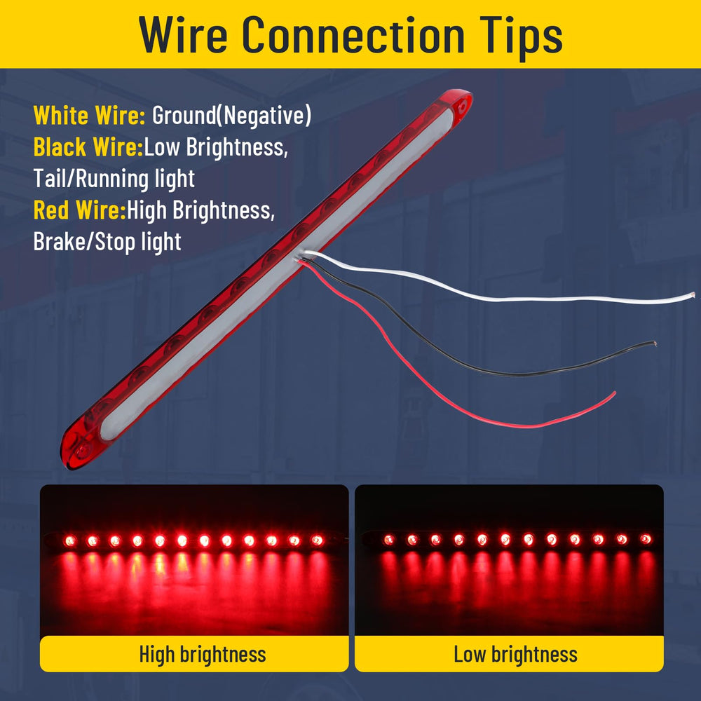 EXERAUO durable tail brake lights suitable for caravans, boats, and heavy trailers.