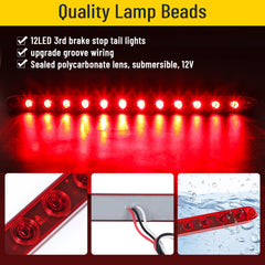 EXERAUO LED trailer brake light with waterproof design for reliable signaling.
