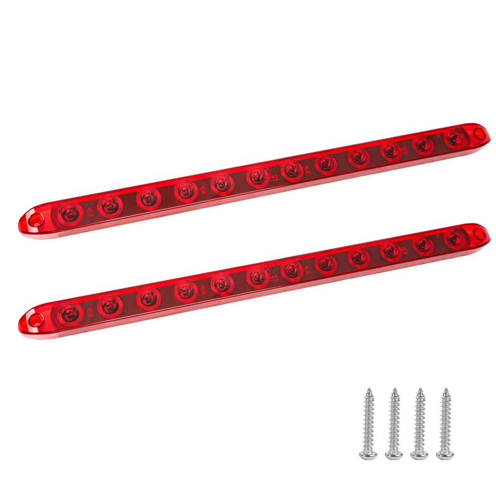 EXERAUO red trailer light bar 17 inch enhances highway visibility for trucks and trailers.