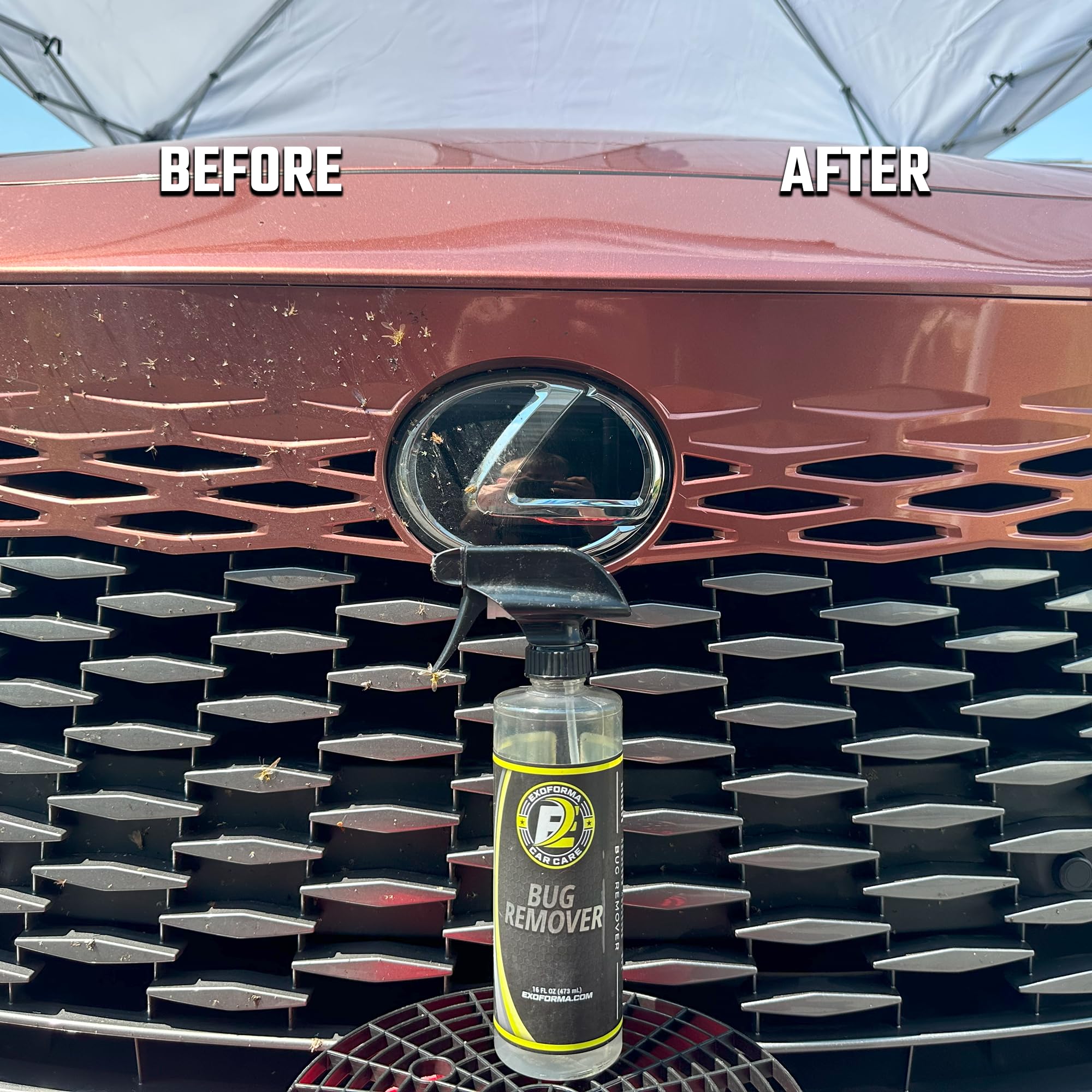 ExoForma Bug Remover USA-made badge signals quality and safe formulation.