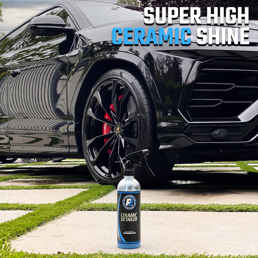ExoForma Ceramic Detailer spray-application enhances hydrophobic beading on vehicles and boats.