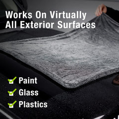 ExoForma Mega car drying towel absorbency test highlights 1200 GSM water handling.