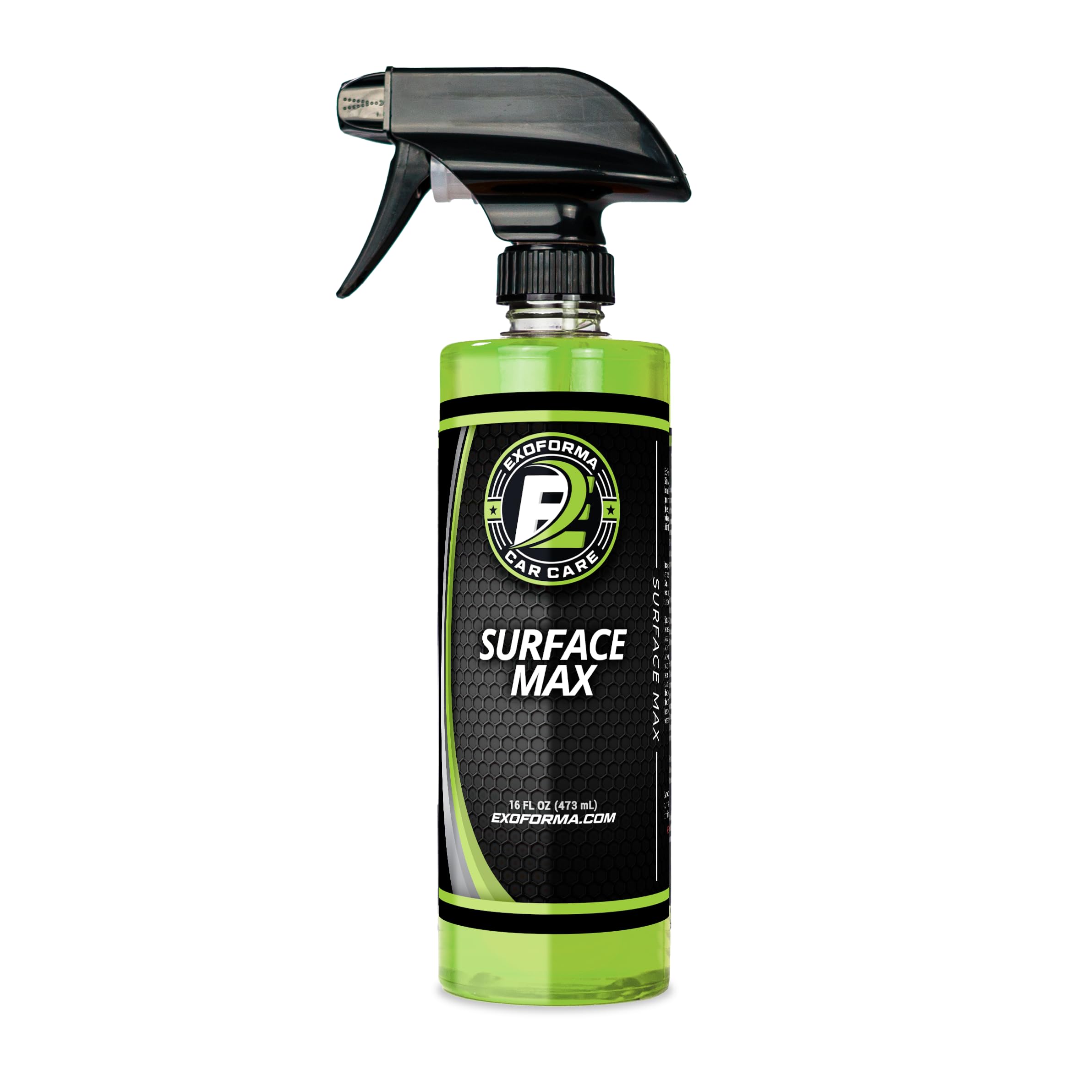 ExoForma Surface Max bottle pour enables quick spray application for fast detailing.