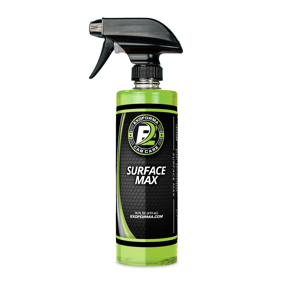 ExoForma Surface Max bottle pour enables quick spray application for fast detailing.