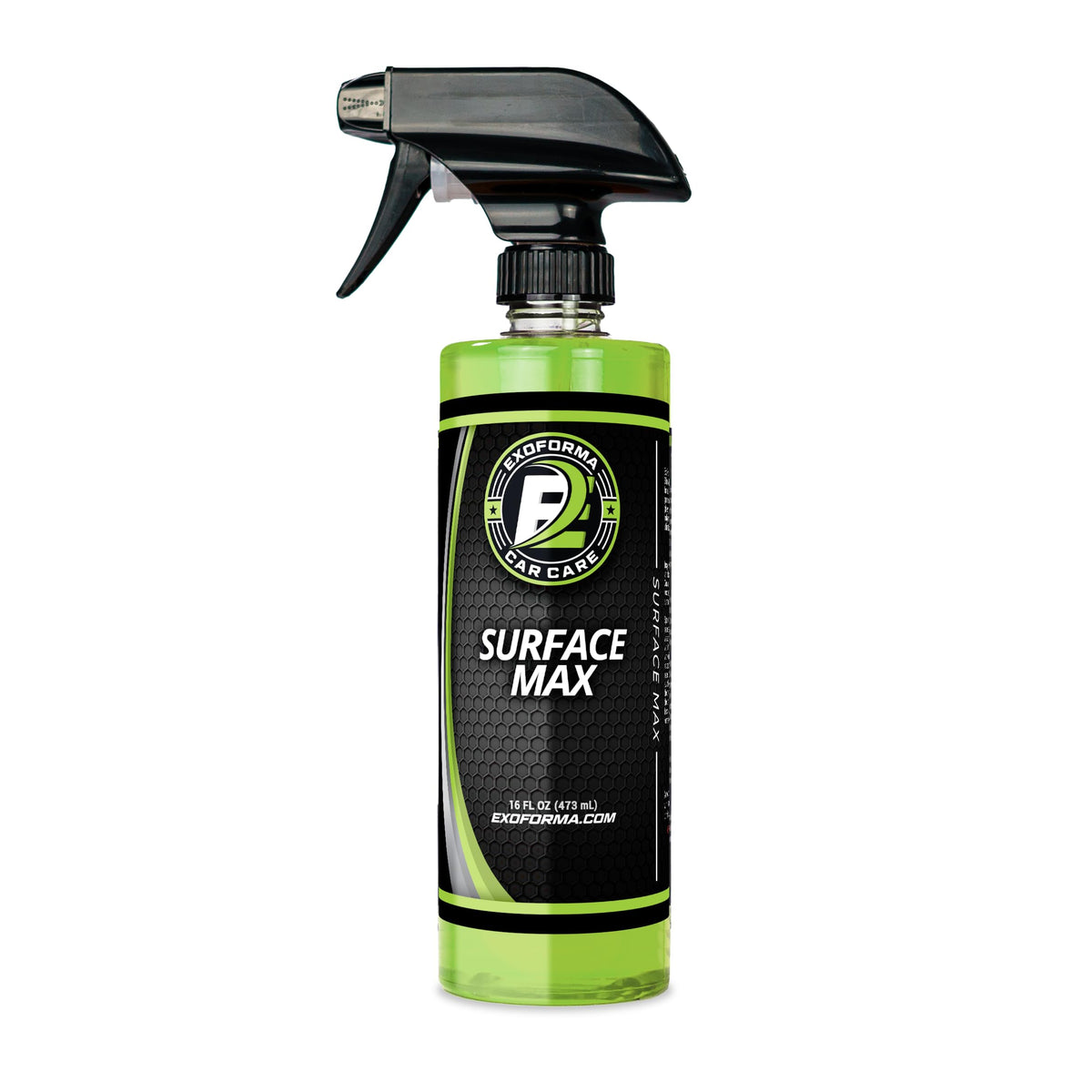 ExoForma Surface Max bottle pour enables quick spray application for fast detailing.