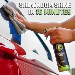 ExoForma Surface Max hydrophobic beading helps surfaces stay cleaner longer.