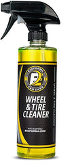 ExoForma Wheel and Tire Cleaner bottle ready to clean dirty wheels