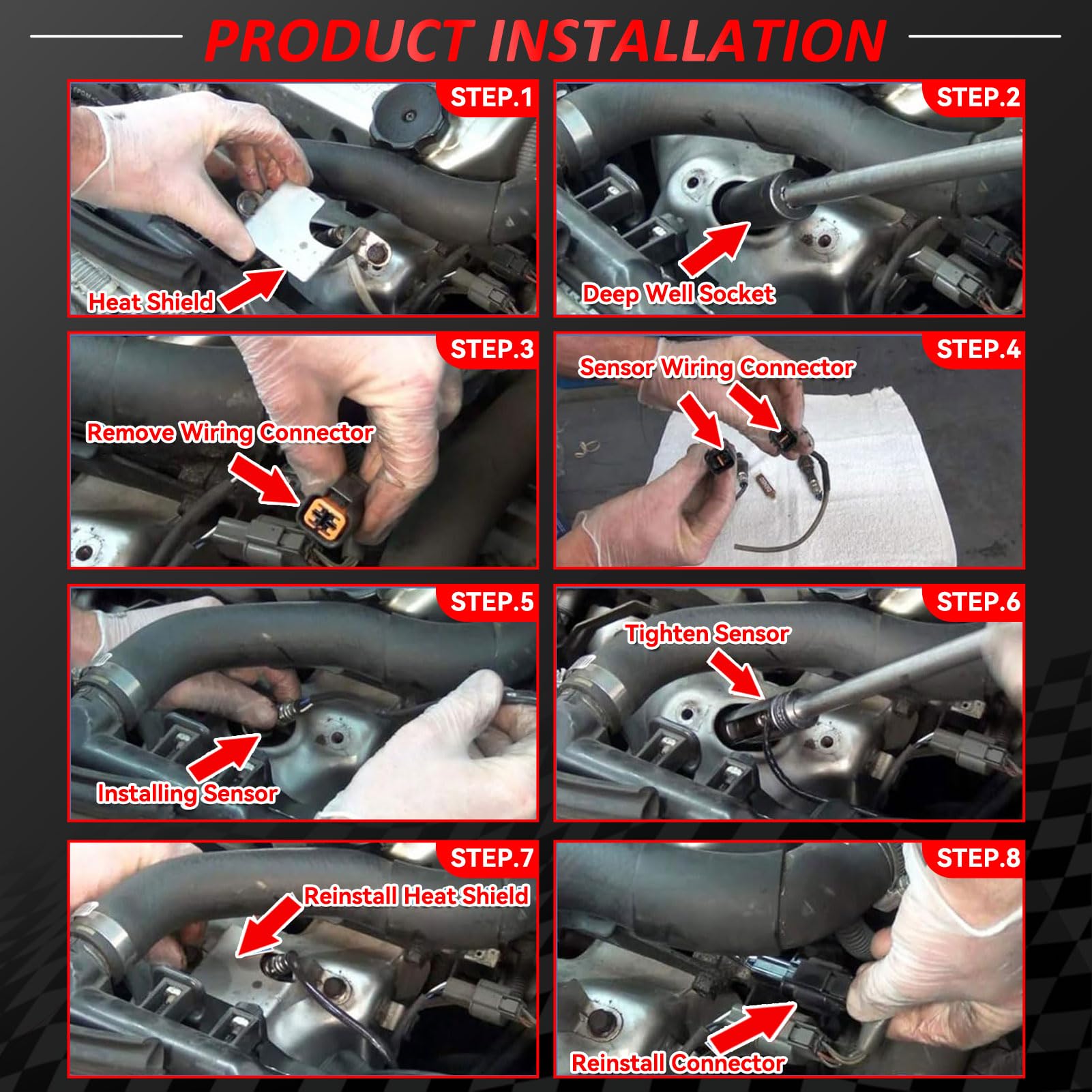 EXPEDE 2344668 O2 sensor for Escalade Tahoe simplifies installation checks.