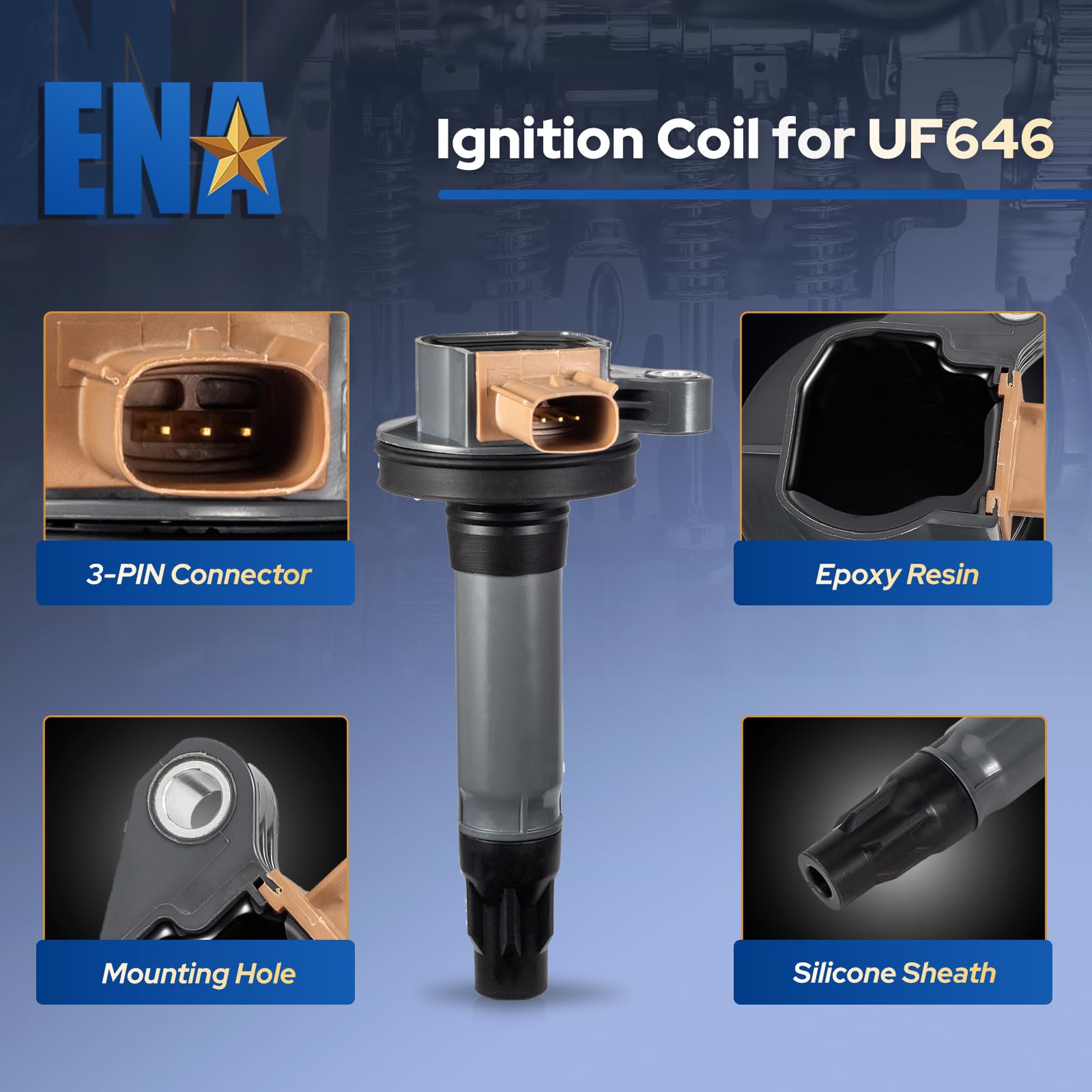 Expedition 3.5L coil pack UF646 engine bay view