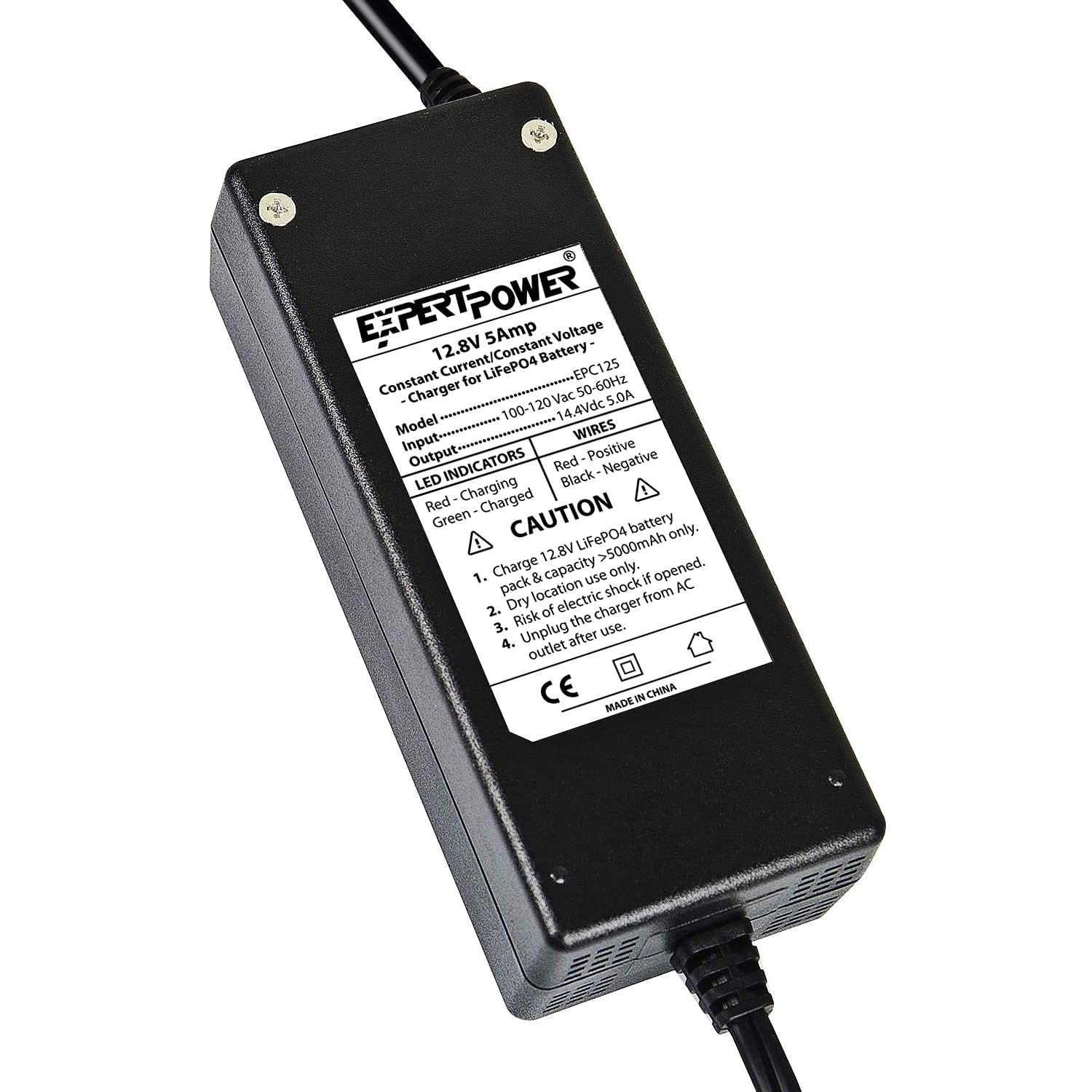 ExpertPower charger in box with warranty and return options for peace of mind.