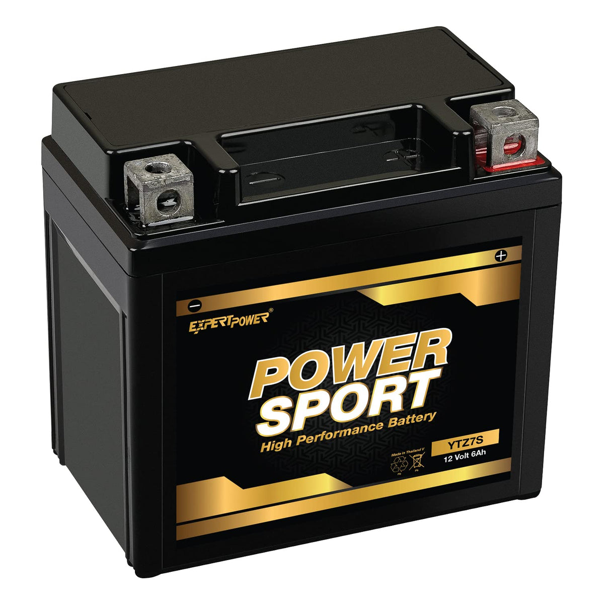 ExpertPower ETZ7S front view battery enabling quick starts for off-road engines.