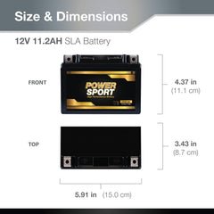 ExpertPower SLA AGM 12V battery graphic highlighting maintenance-free power.