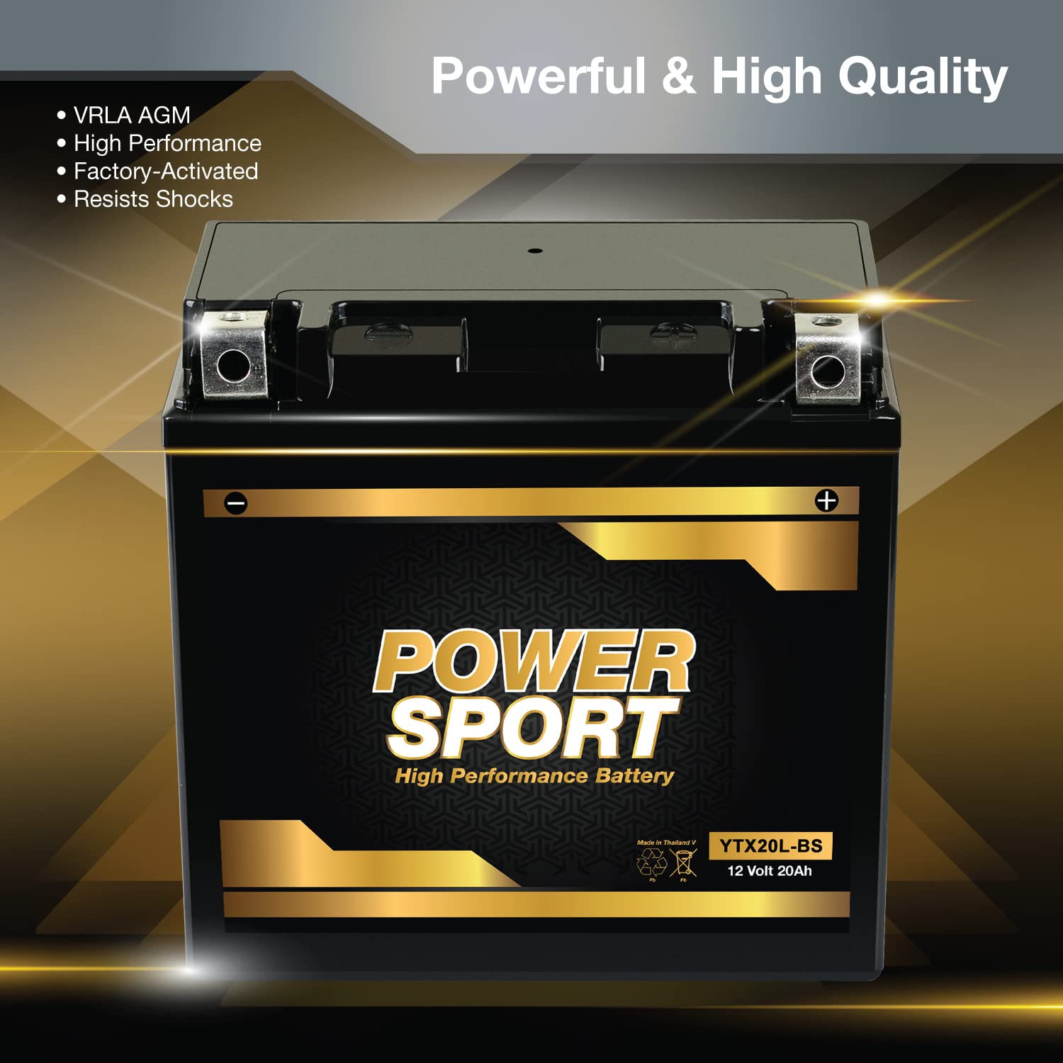ExpertPower YTX20L-BS packaging box signaling reliable delivery