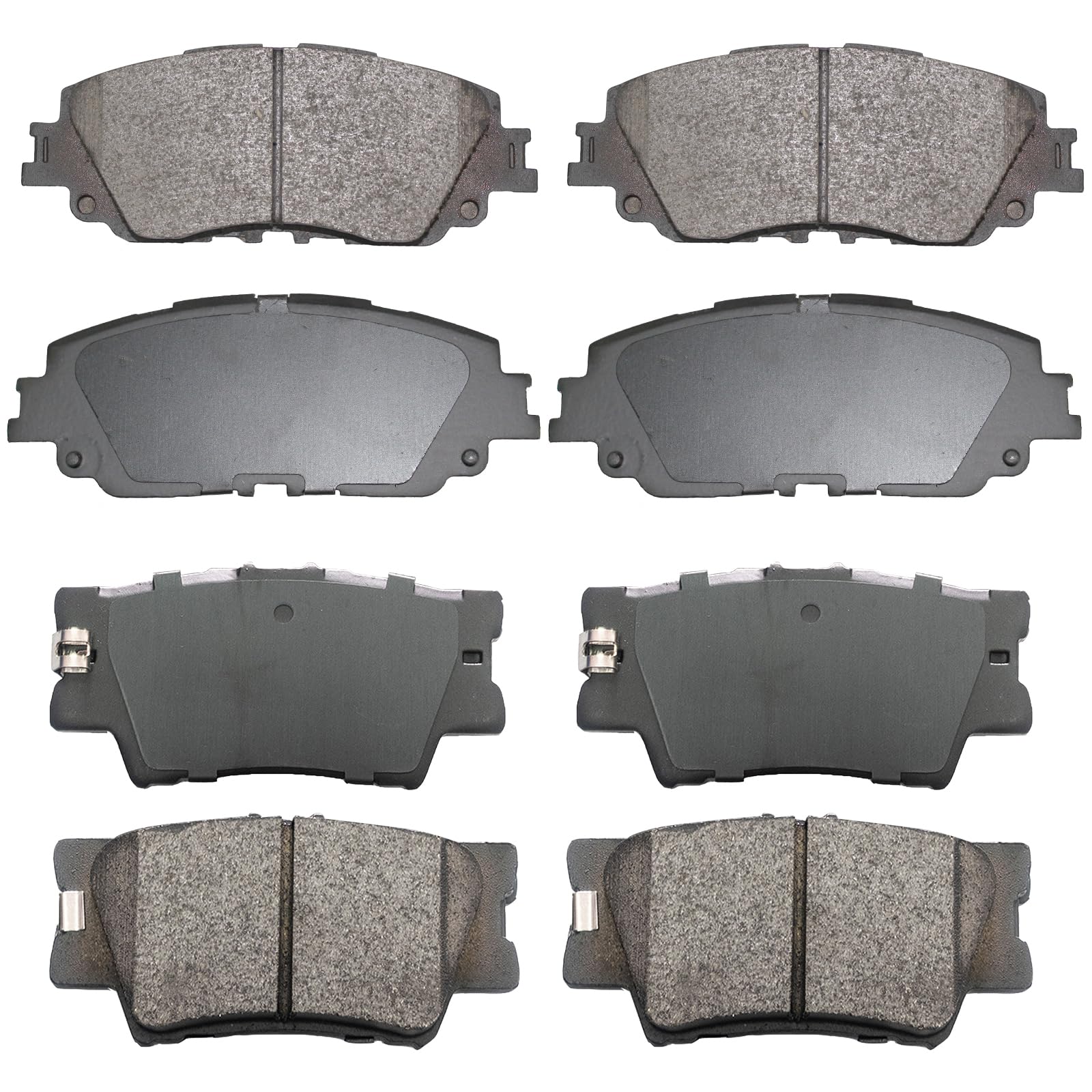 EXPPOWER front-rear ceramic brake pads for Camry 2018-2020 with low dust and smooth stopping