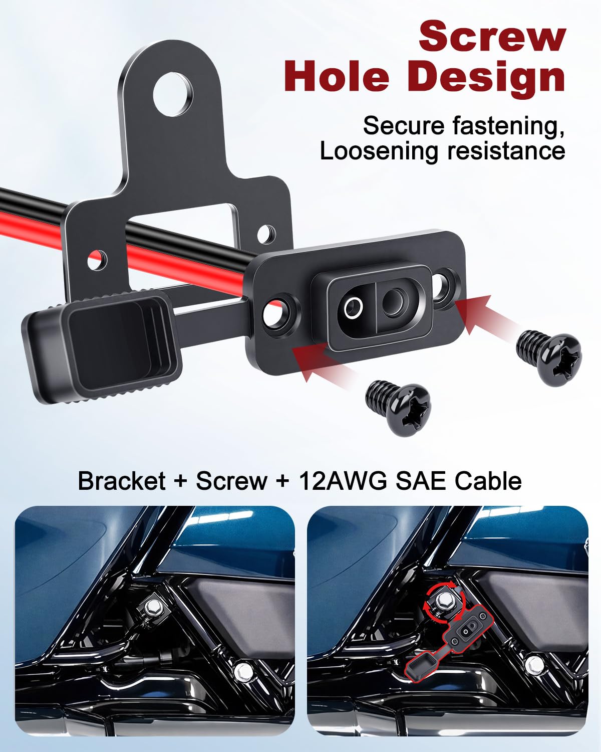 EXTRACTME no drill installation bracket preserves Harley bodywork during setup