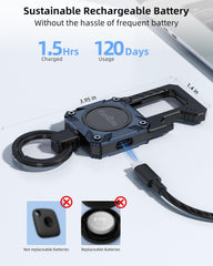 Compact ExtreLife design fits keys, bags, and luggage without bulk.