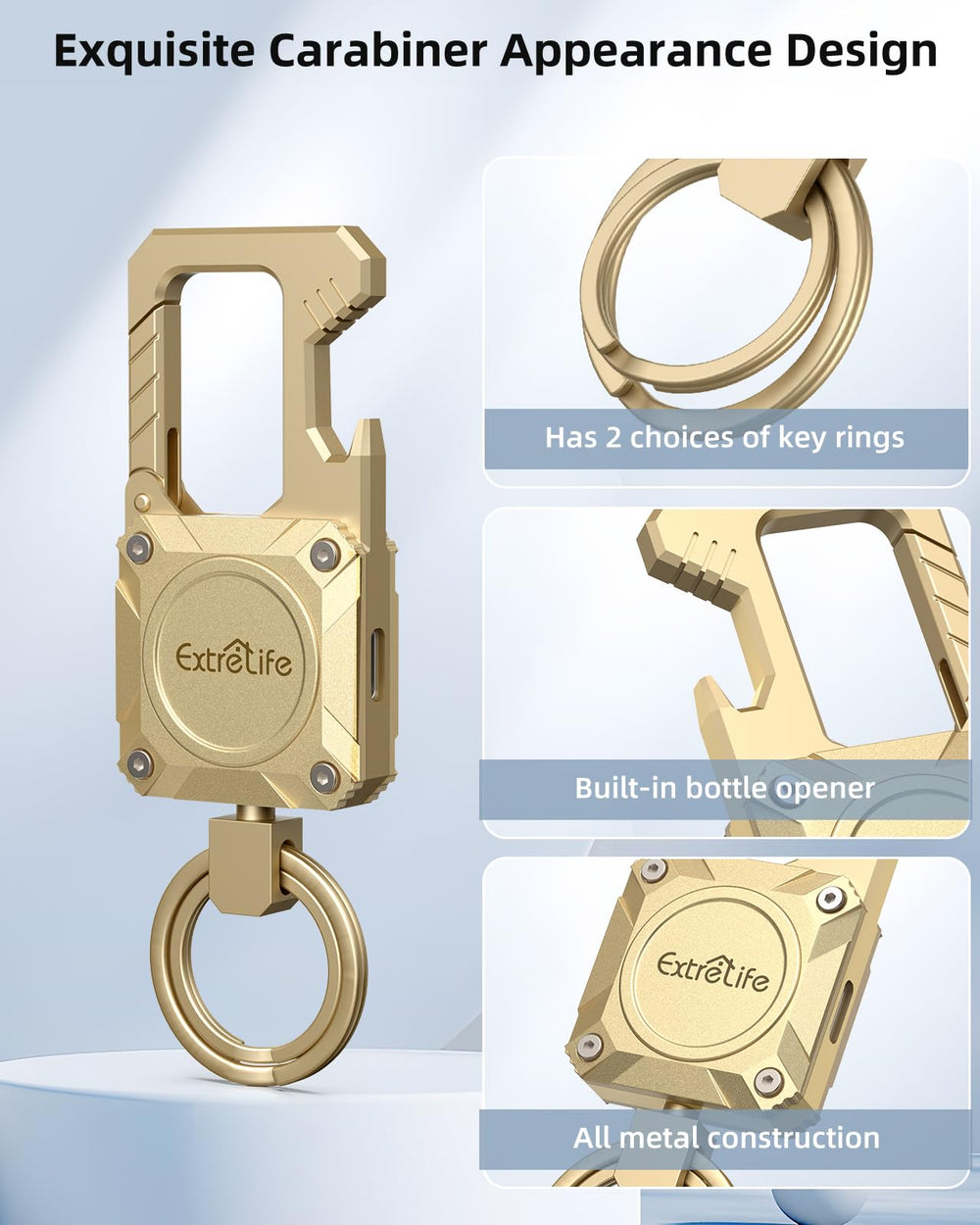 ExtreLife durable stainless steel housing resists drops and scratches