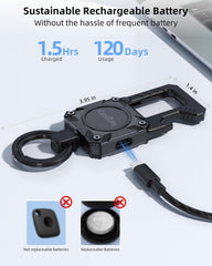 ExtreLife keychain rugged stainless steel shell protects against drops
