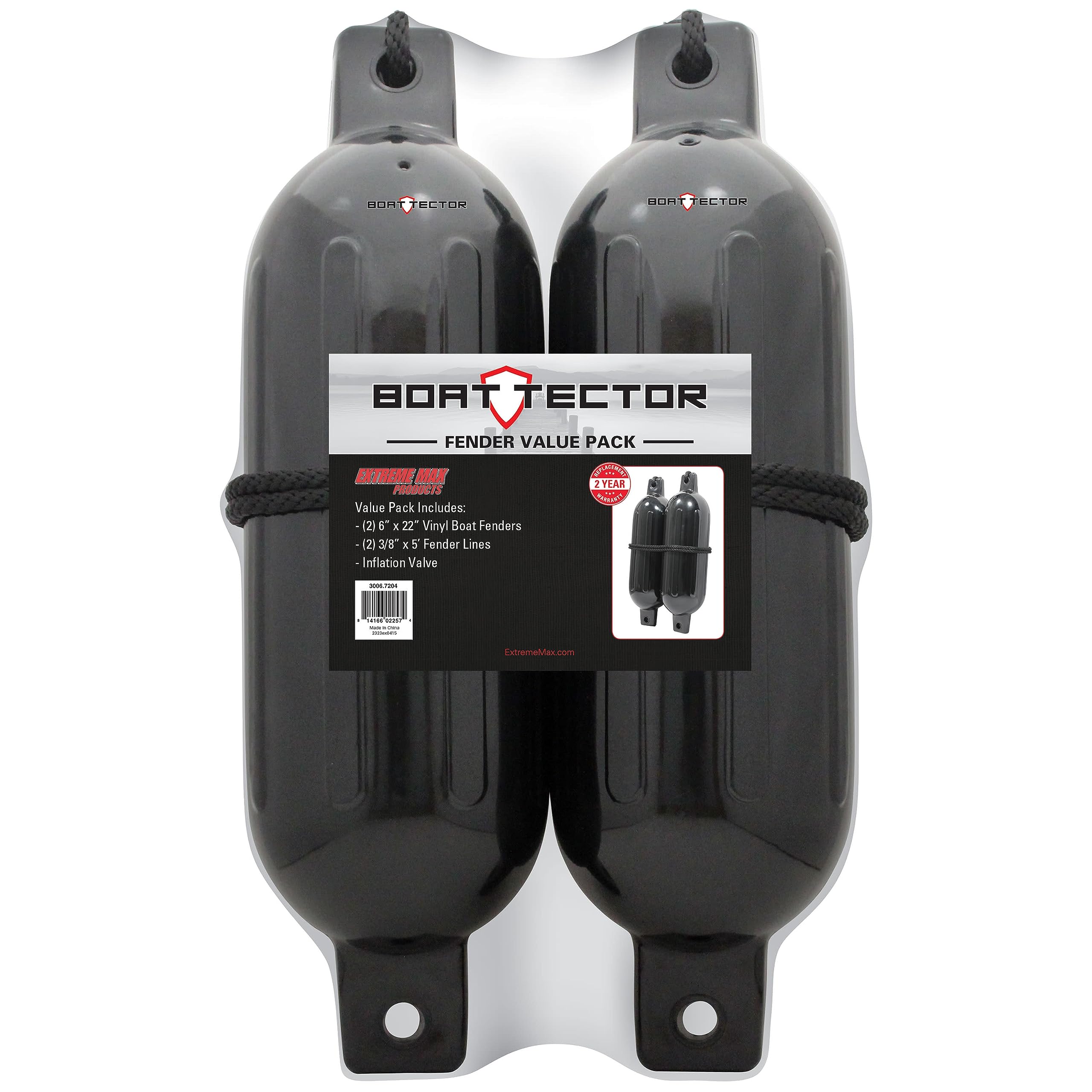 Extreme Max BoatTector inflation valve closeup shows easy needle valve control for precise pressure.