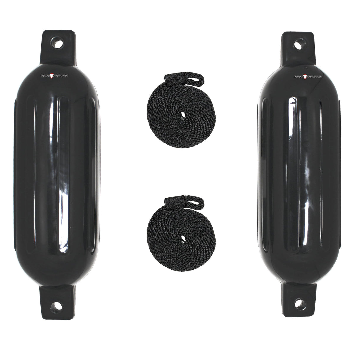 Extreme Max BoatTector fender value 2-pack protects boats during docking with durable 6.5 x 22 inch design.