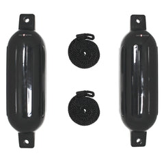 Extreme Max BoatTector fender value 2-pack protects boats during docking with durable 6.5 x 22 inch design.
