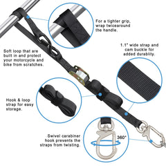 EXVITAL zinc alloy cam buckle provides strong grip and easy tightening.