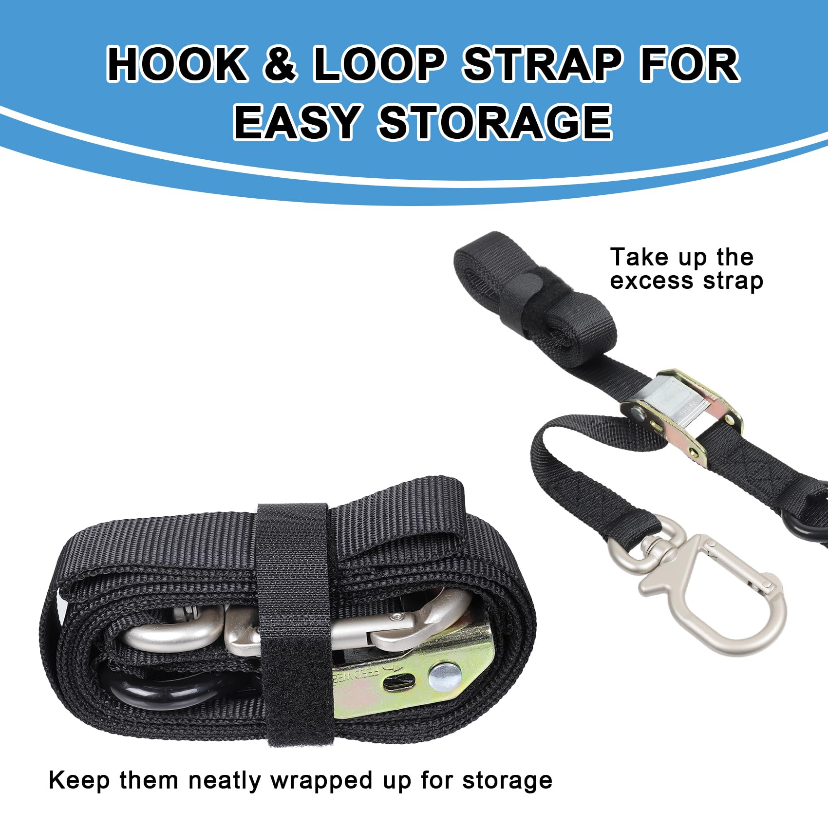 EXVITAL strap securing a motorcycle on a trailer for safe transport.