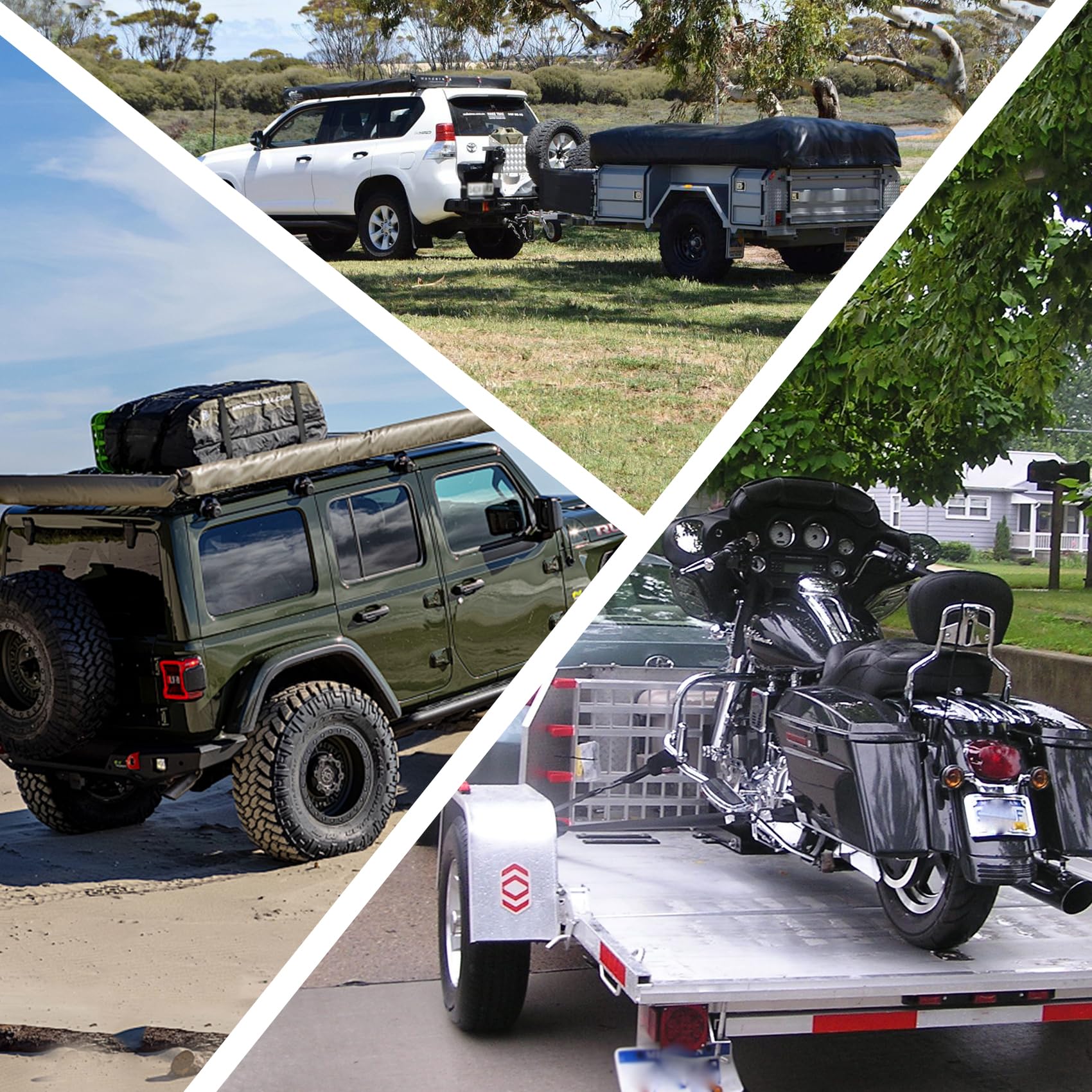 EXVITAL 2-pack provides flexible securing options for multiple loads