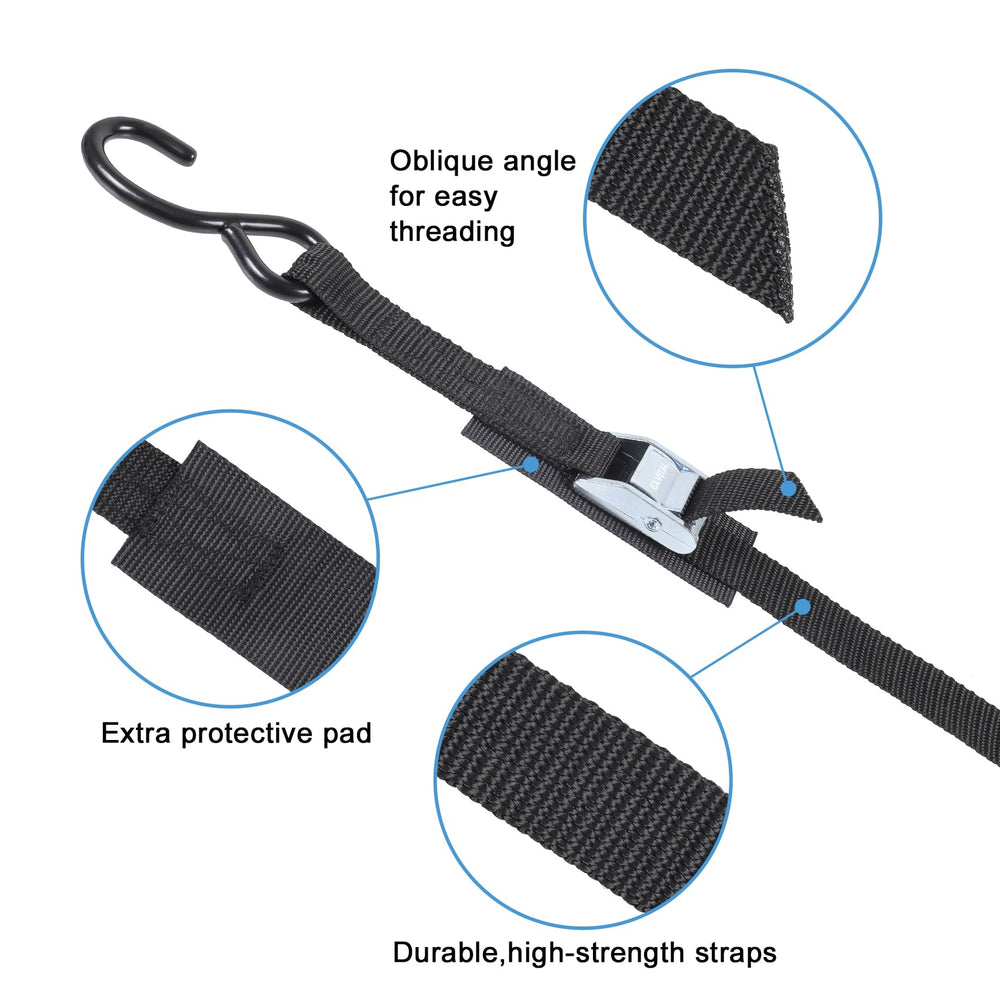 EXVITAL protective pad under buckle prevents scratches on surfaces during tightening