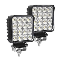 EXZEIT 128W LED work light with rugged housing, ideal for heavy equipment use.