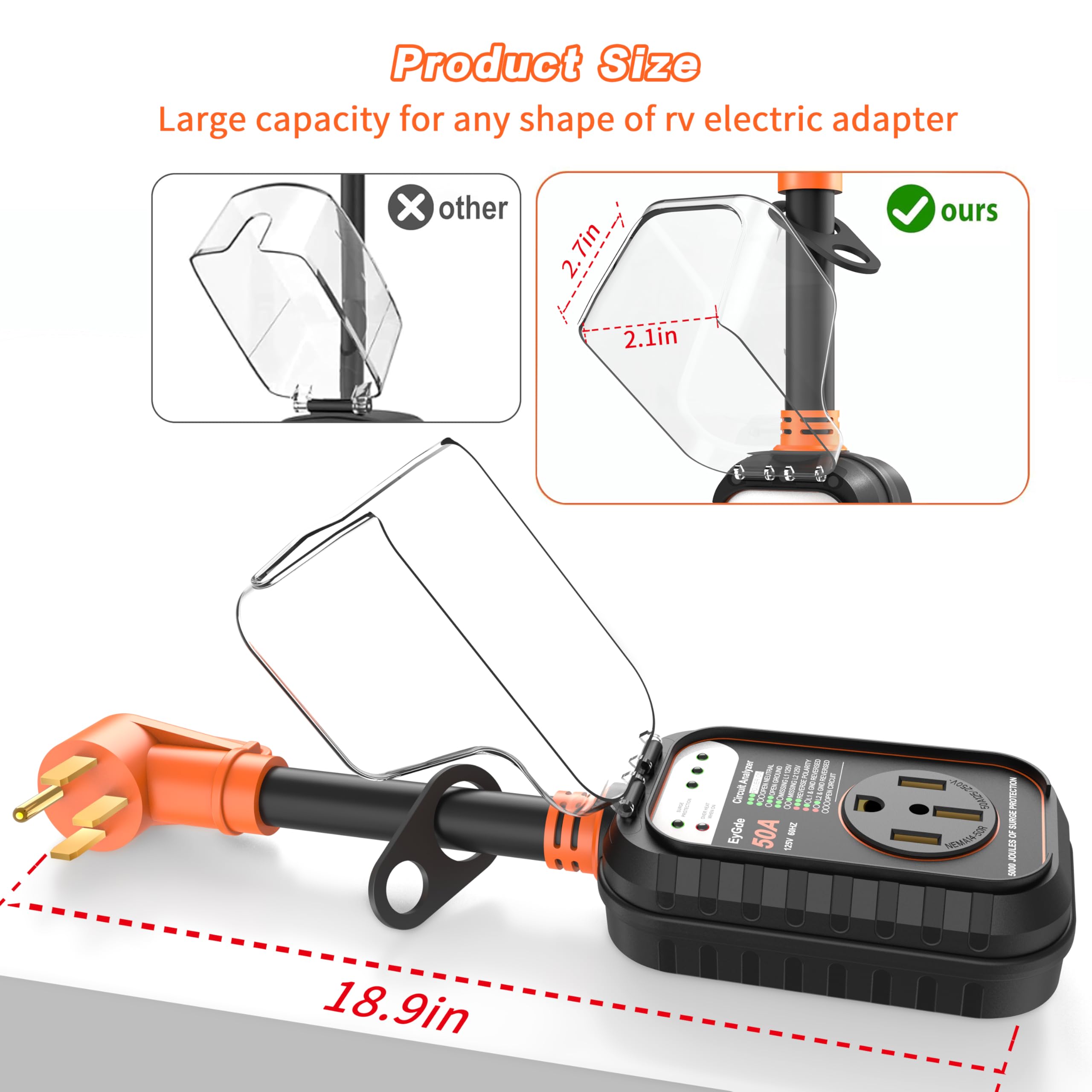 EyGde compact design fits small camping setups.