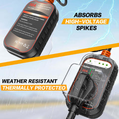 EyGde waterproof cover protects RV plug from rain and dust.