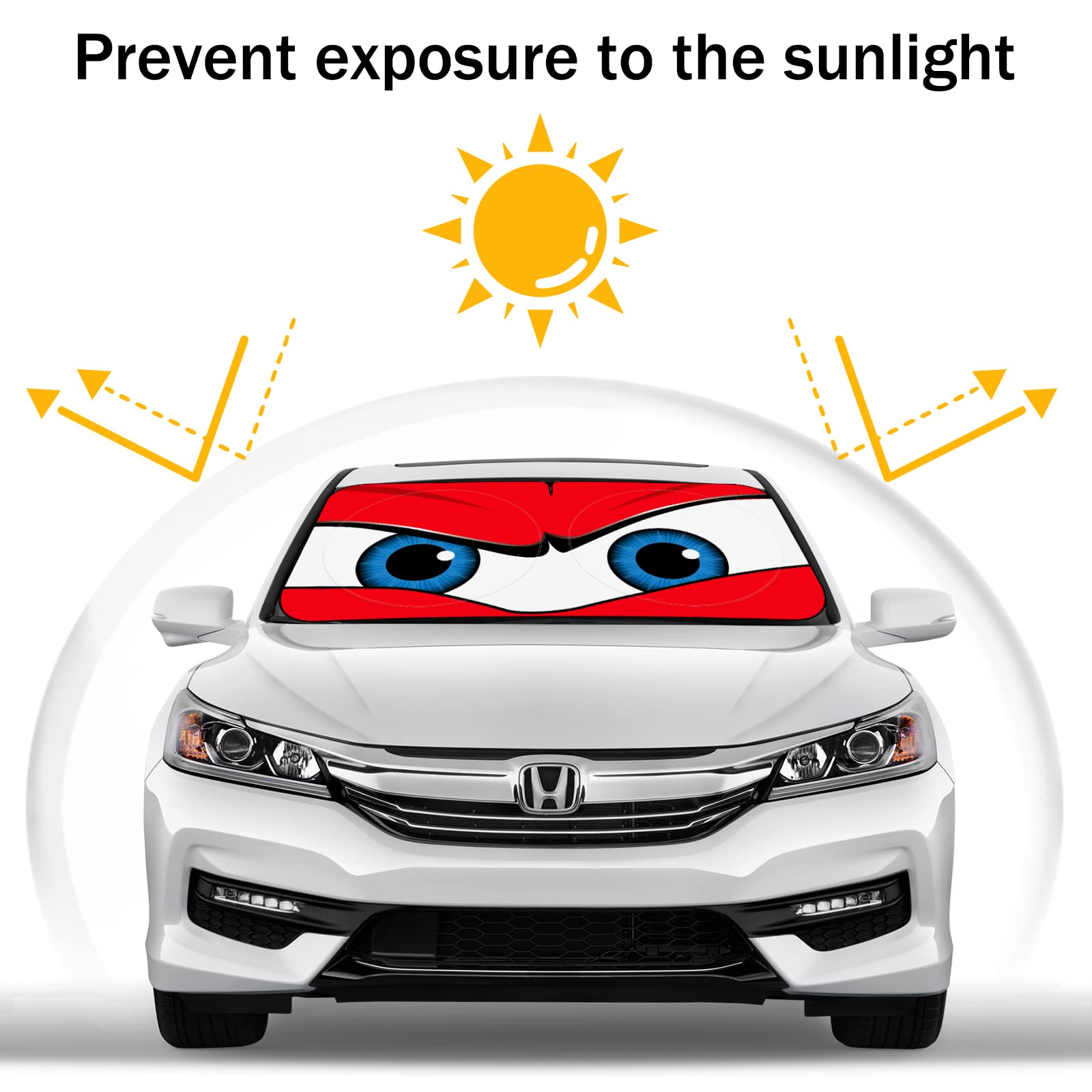 eygeufg Car Eyes Sun Shade wear-resistant polyester blocks heat