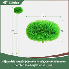 Eyliden 360-degree dual-sided microfiber head cleans blade sides