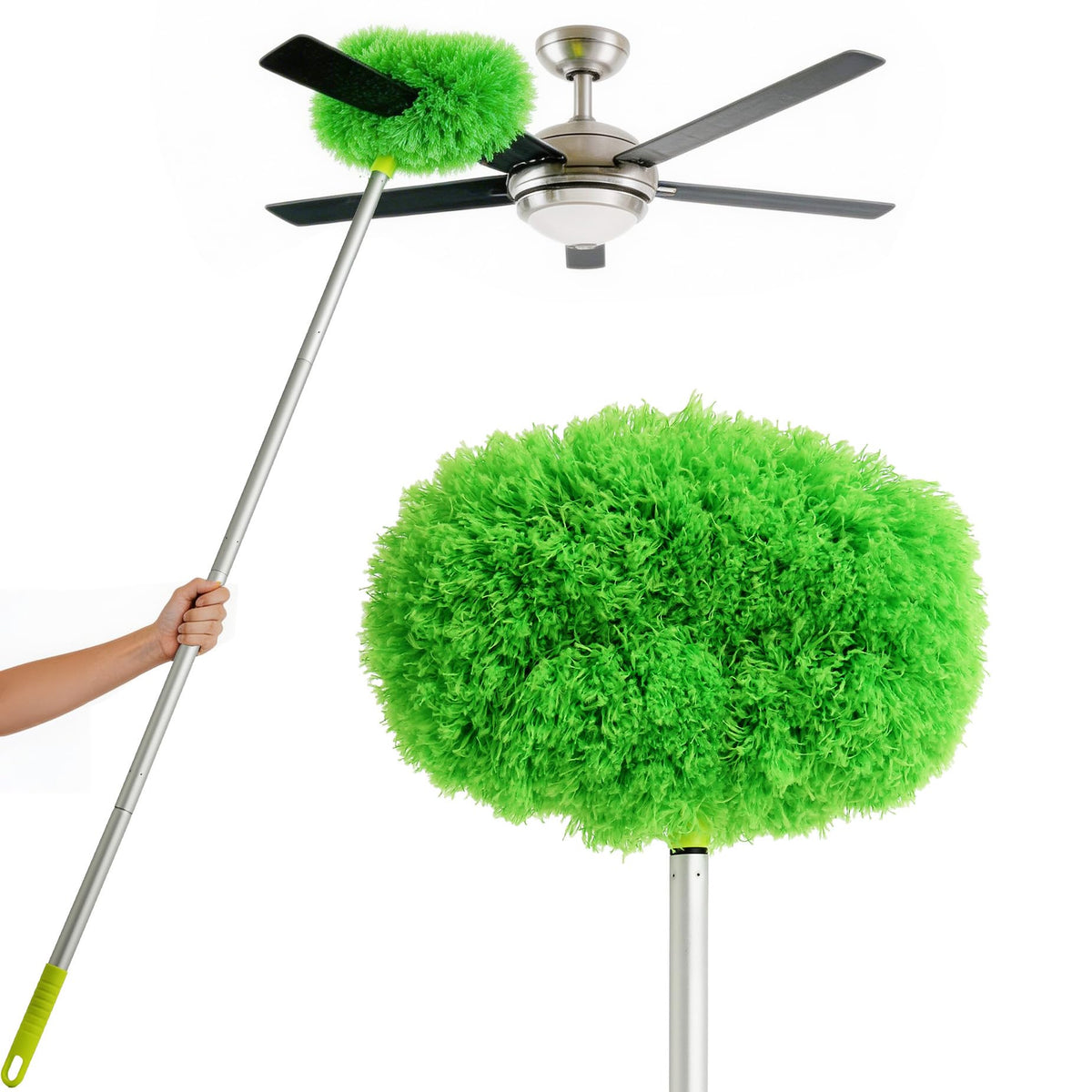 Eyliden 68-inch adjustable ceiling fan duster reaching high ceilings