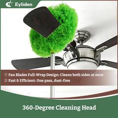 Eyliden lightweight aluminum pole extends for ladderless cleaning
