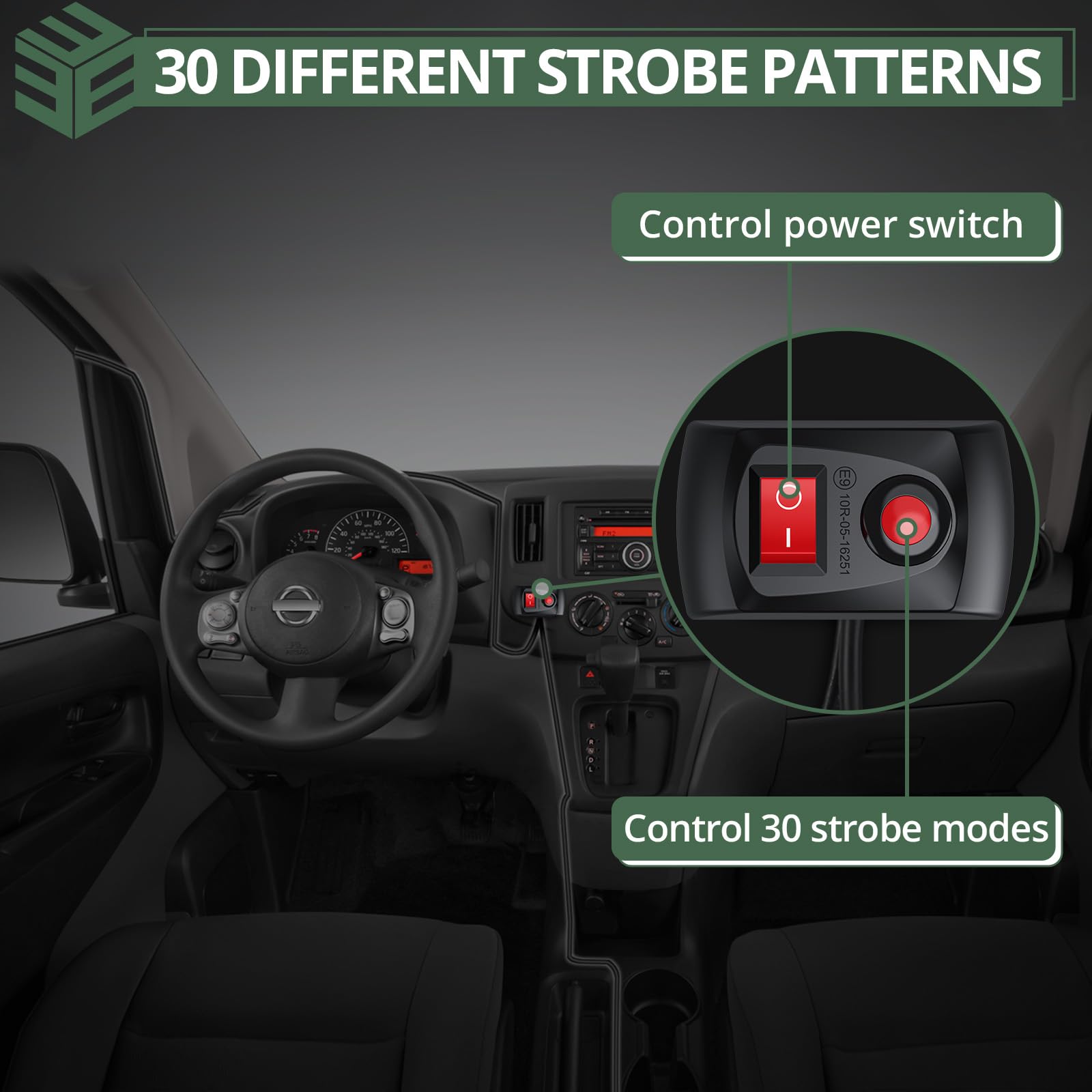 EYPINS strobe kit aluminum back for effective heat dissipation