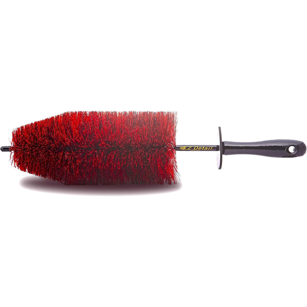 EZ Detail Big Red wheel brush inside barrel for deep rim cleaning.