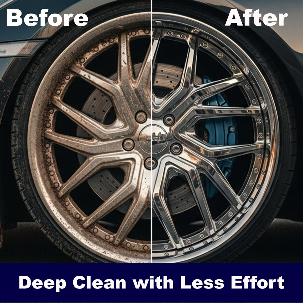 EZ Detail Big Wheel Brush integrated into a complete detailing system.