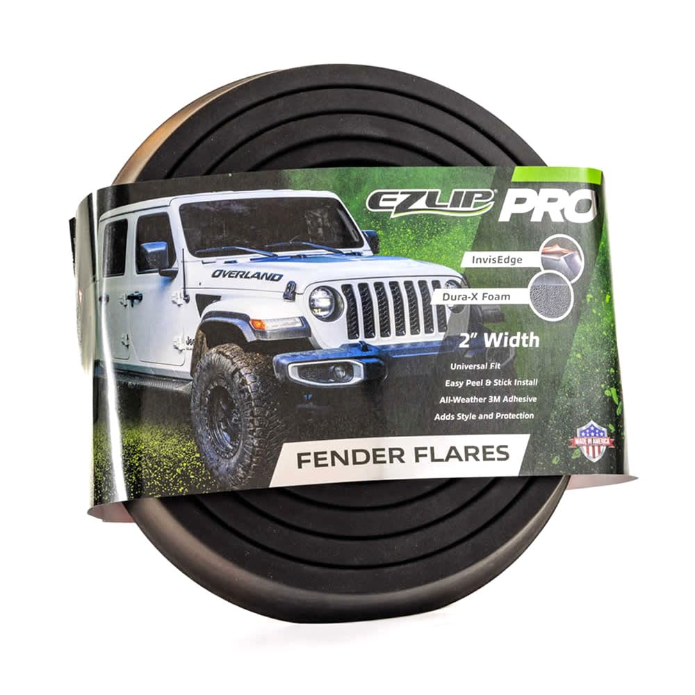 EZ Lip Flares XL fender extension demonstrates a two-inch widening for bold off-road styling.