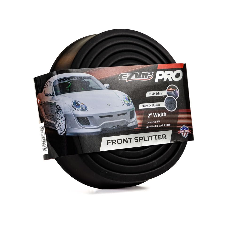 EZ Lip Front Splitter Pro front view showing aggressive stance and protection