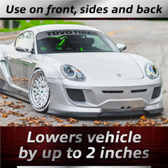EZ Lip Front Splitter Pro underside close-up showing Dura-X Foam durability