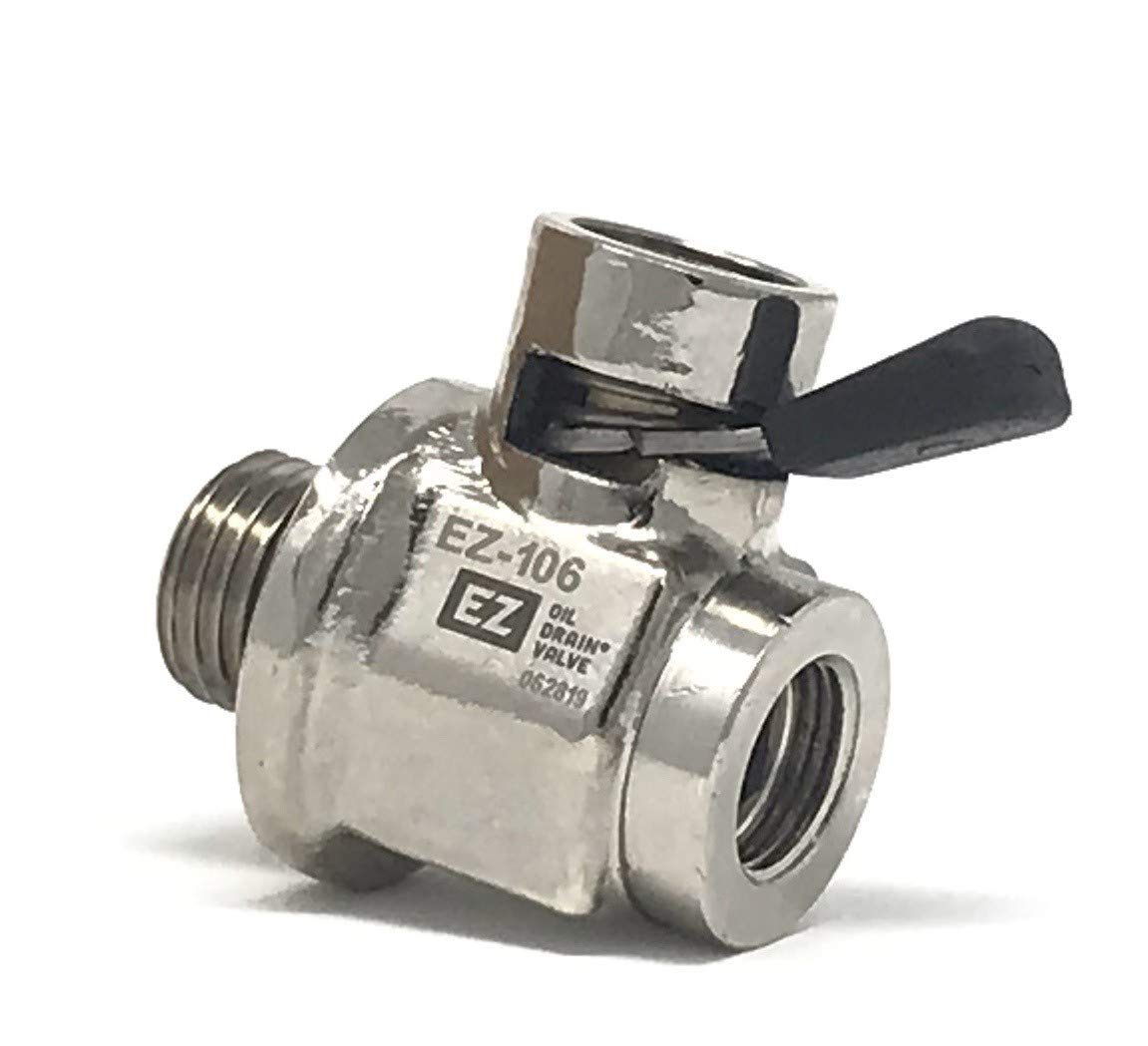 EZ Oil Drain Valve hose end attachment for spill-free draining
