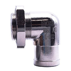 EZ Oil Drain Valve nickel-plated body resists tarnish for durability.