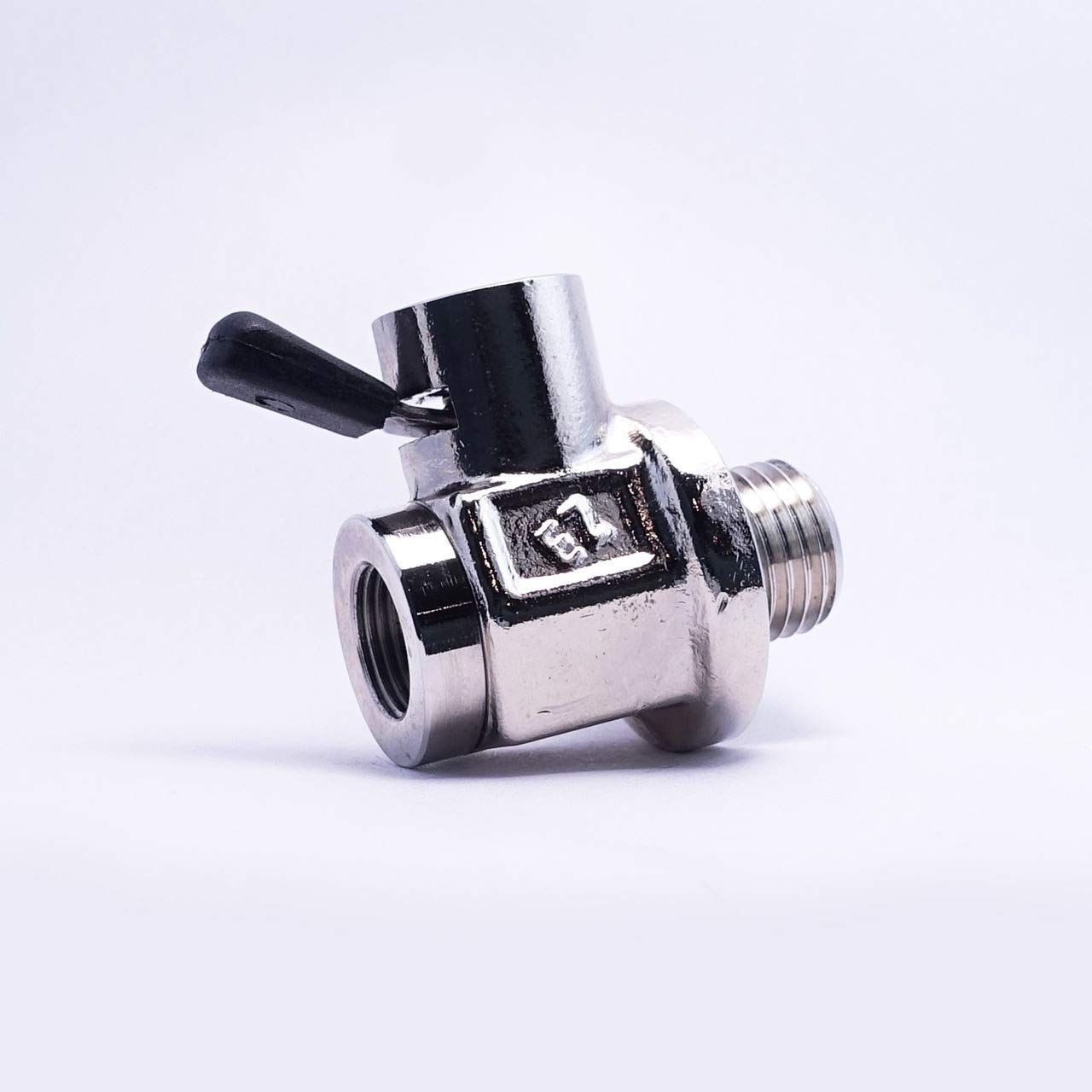 EZ Oil Drain Valve in use after removing old drain plug for cleaner changes.